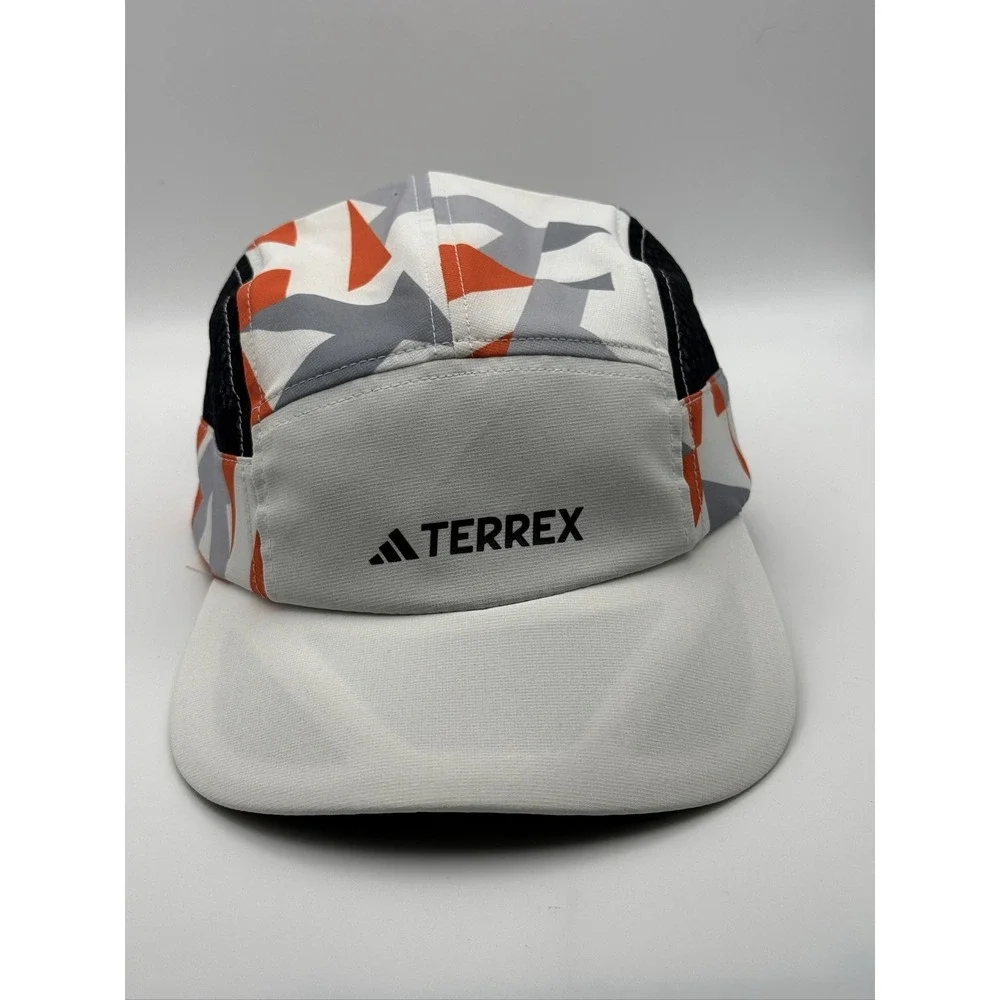 adidas Terrex 5P Cap Graphic JJ1478 Unisex Adults One Size White Orange Grey